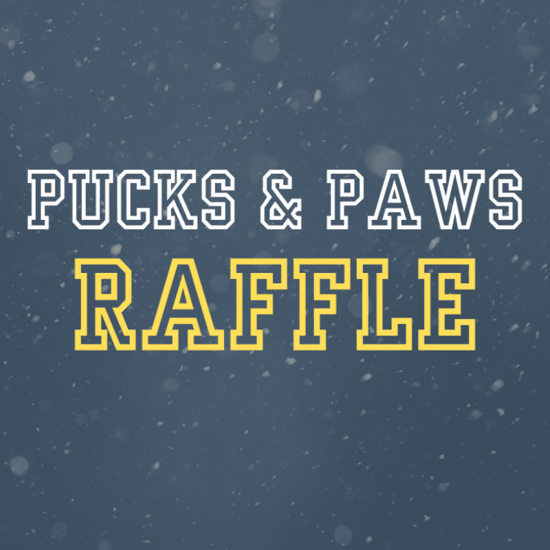 Pucks & Paws Raffle!