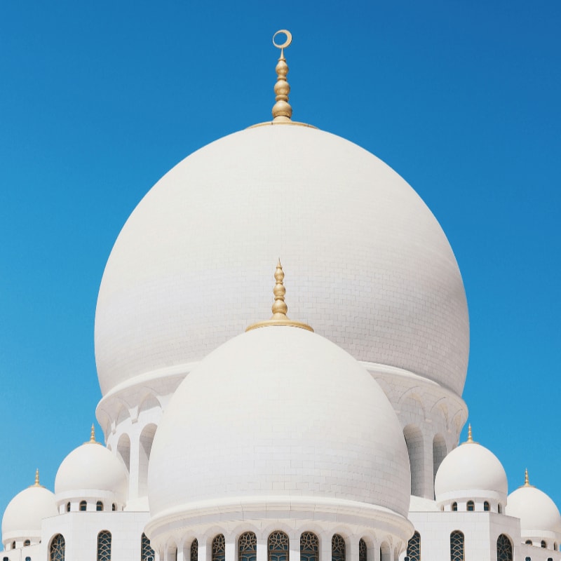 white concrete mosque