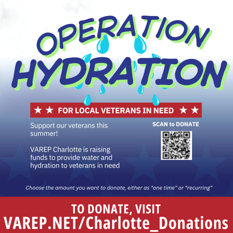 Blue water droplets fall over the "OPERATION HYDRATION" text in the foreground, while a faded blue background with white stars and a gradient effect fills the rest of the image.
