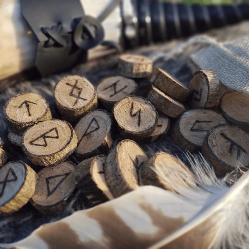 a bunch of wood pieces sitting on top of a pile of feathers