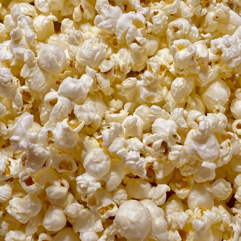 cooked popcorn