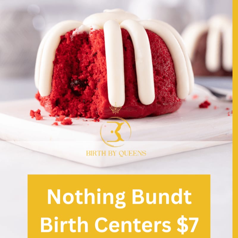 A red velvet bundt cake with white icing sits on a white napkin in the foreground, while another blurred bundt cake is visible in the background.