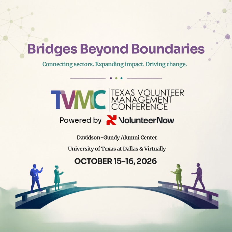 Silhouetted figures stand on a bridge in the foreground, with the "Bridges Beyond Boundaries" conference title and details in the background.