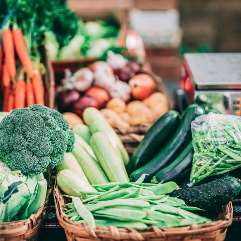 vegetables and fruits