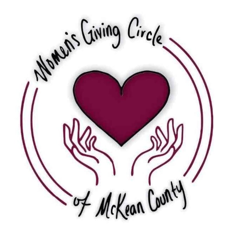 Two cupped hands support a deep red heart within a circular emblem, all set against a white background.