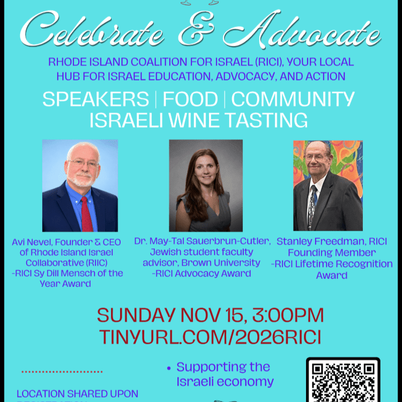 Three headshots of speakers are featured in the foreground against a teal background with event details.