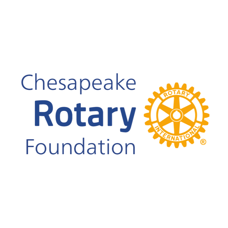 The Chesapeake Rotary Foundation logo, featuring the Rotary International gear emblem, is displayed against a plain white background.