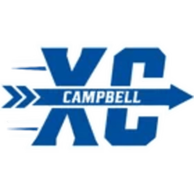 Blue letters "VC" and "XC" flank a blue arrow with "CAMPBELL" written on it, all against a white background.