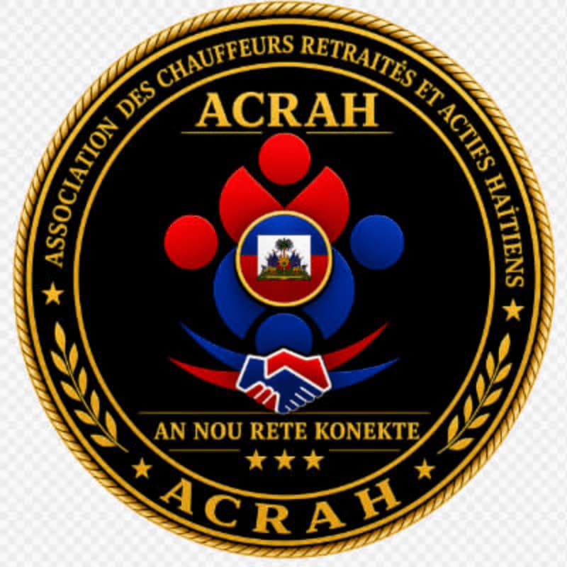 A circular emblem with the ACRH logo in the foreground and a checkered background.