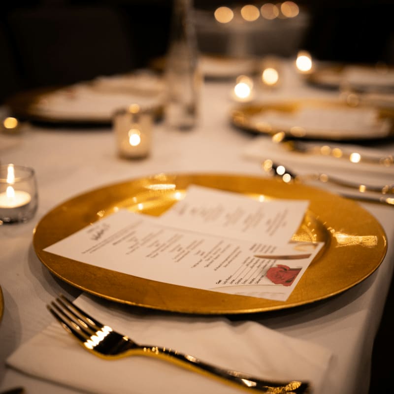 stainless steel fork and knife on white ceramic plate