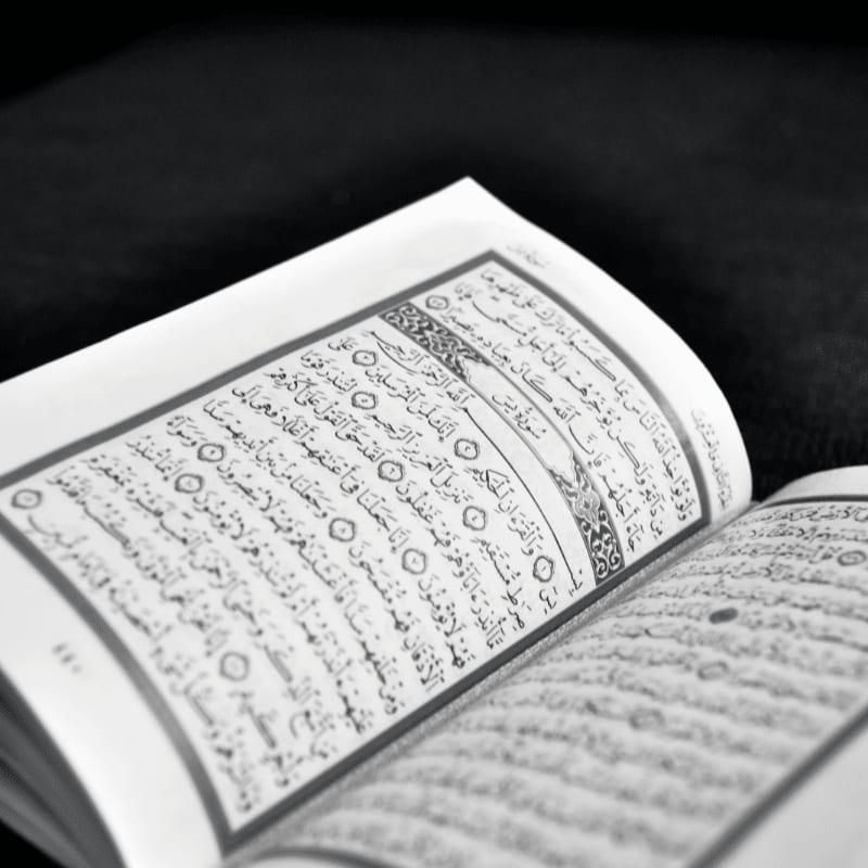 white book page on black textile