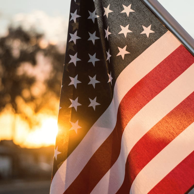 selective focus photo of U.S.A. flag