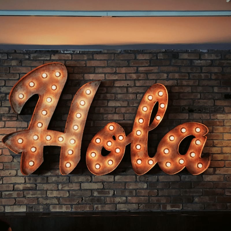 Hola LED signage