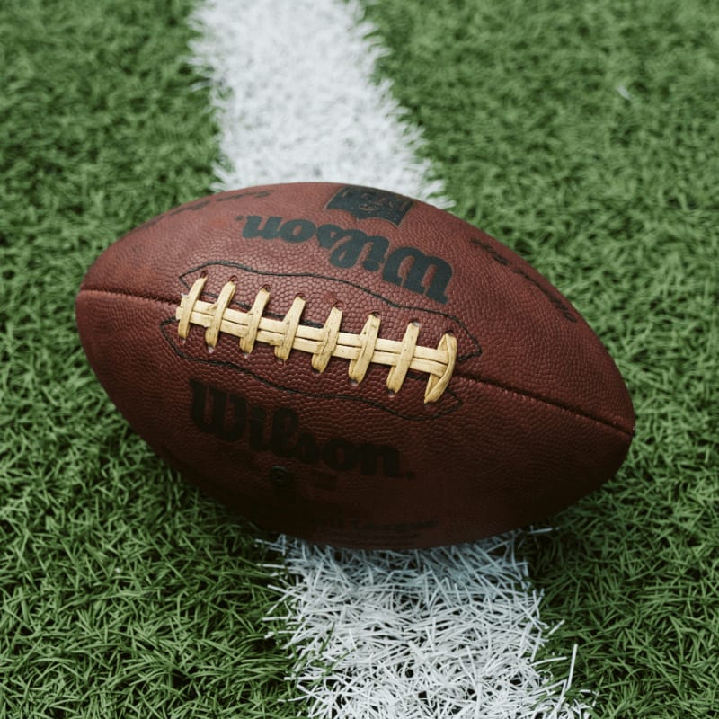 brown Wilson American football on grass