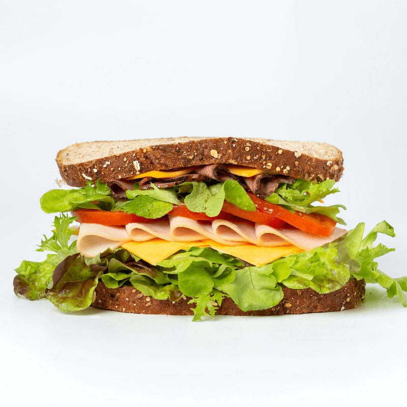 sandwich on white surface