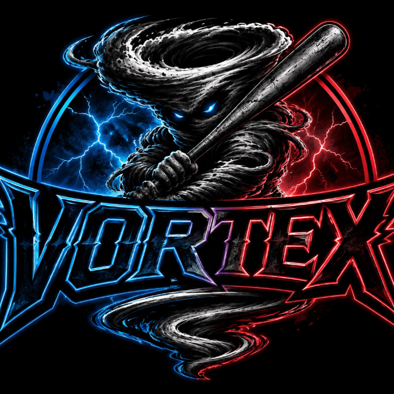 A swirling vortex of dark material, resembling a mummy, clutches a baseball bat in the foreground, set against a background of crackling red and blue lightning.