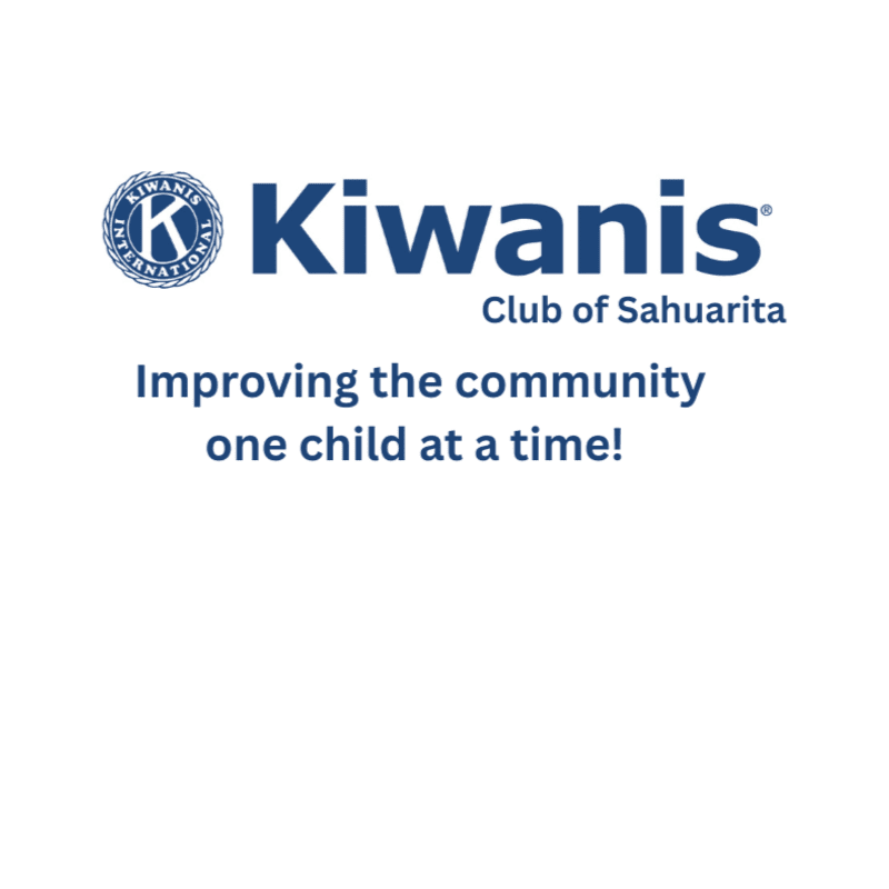 A blue Kiwanis logo and text are centered on a white background.
