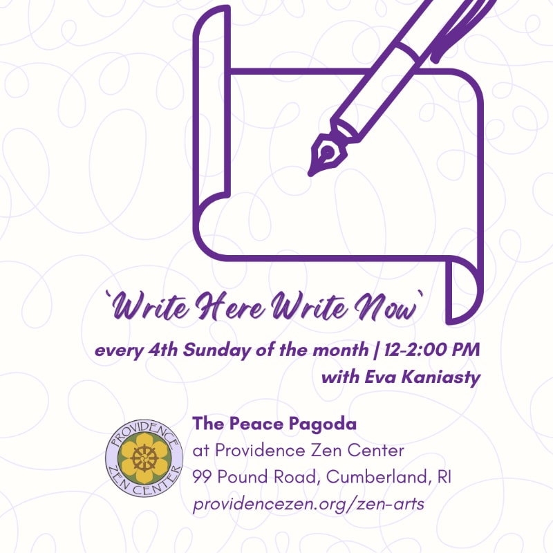A purple pen hovers over a scroll in the foreground, set against a light purple background with a swirling pattern.