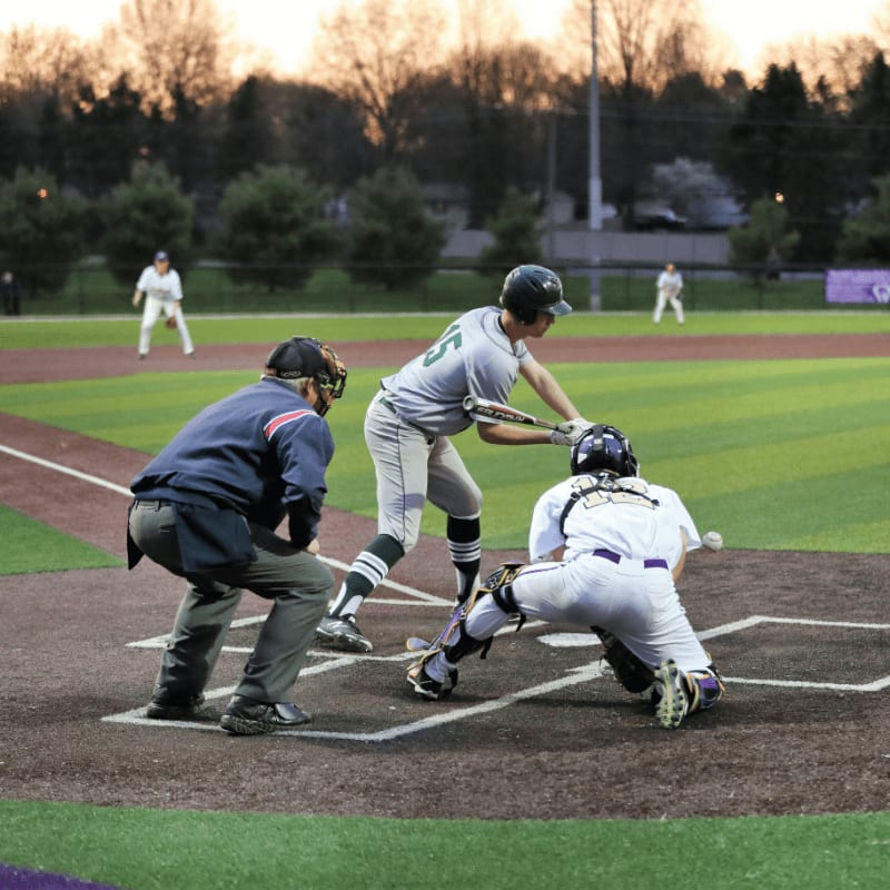 group of men playing baseball
