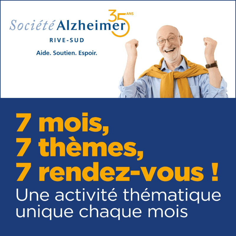 A smiling, bald man with glasses and a yellow scarf is in the upper right, while the lower portion features bold yellow text on a dark blue background.