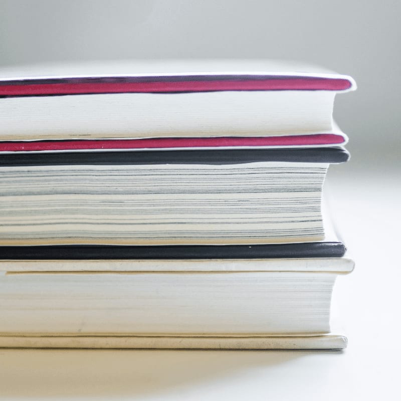 a stack of books