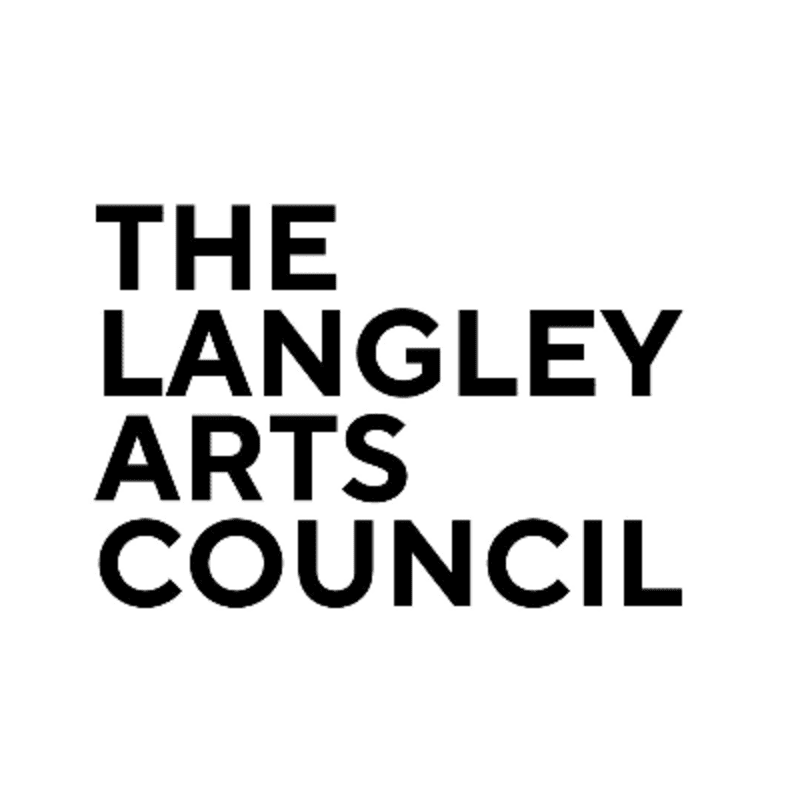 Bold black text on a white background spells out "THE LANGLEY ARTS COUNCIL."