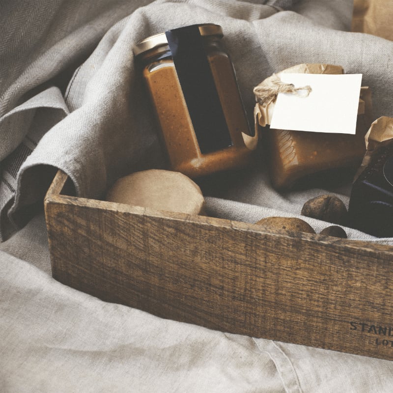 brown wooden box