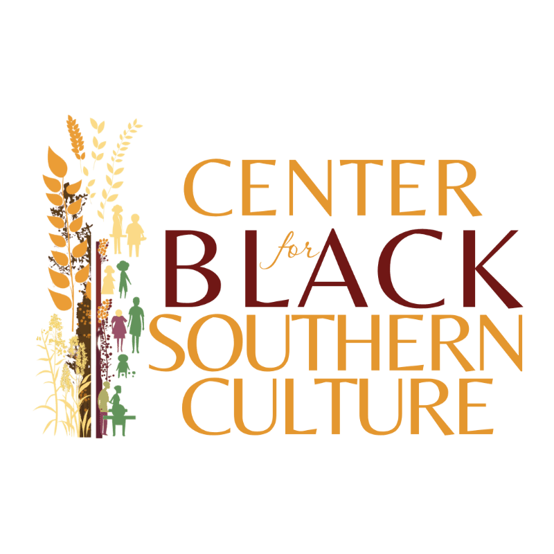 A stylized tree with silhouetted figures stands to the left of the text "CENTER for BLACK SOUTHERN CULTURE" on a white background.
