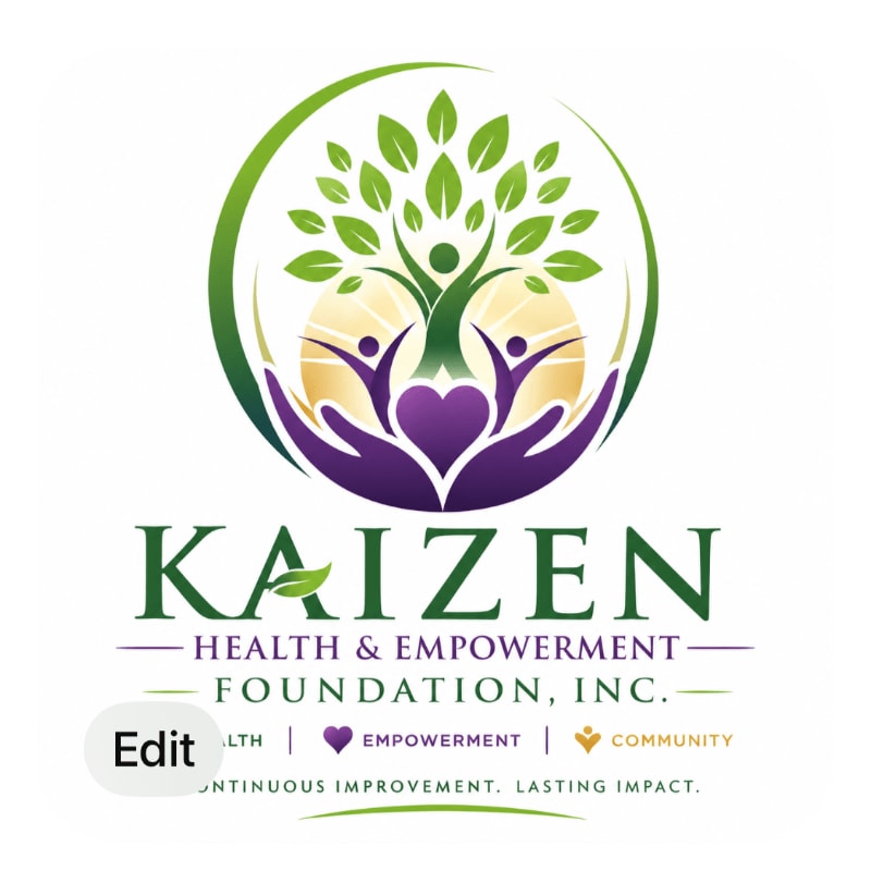 A logo featuring a stylized tree with human figures and a heart in the foreground, set against a white background with text below.