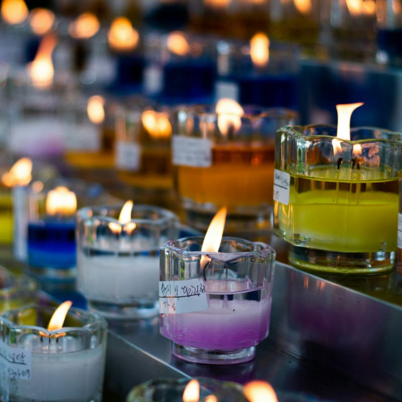 lighted votive candle lot
