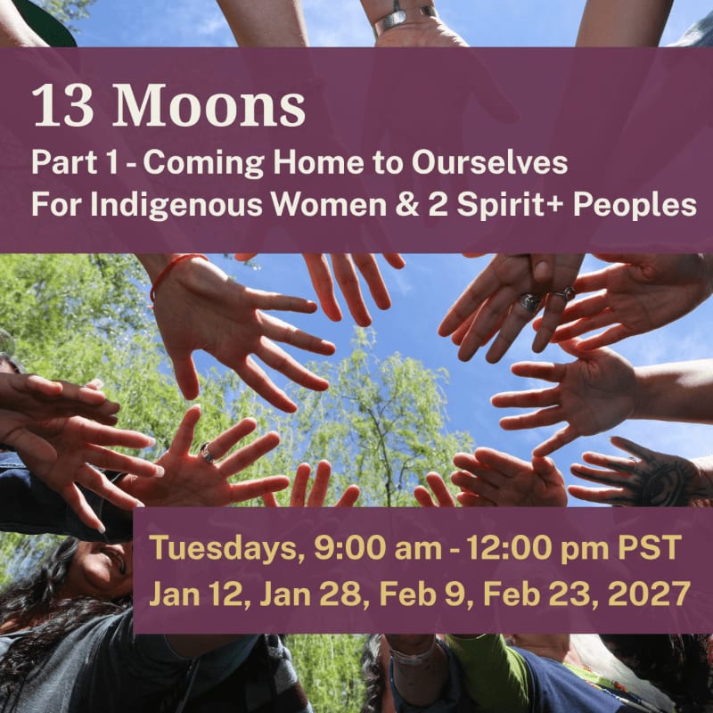 A group of diverse hands reach towards each other in a circle against a backdrop of trees and a blue sky, with event details overlaid.
