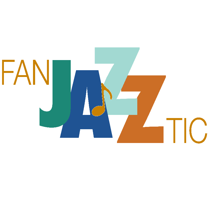 The word "FANTASTIC" is stylized with "JAZZ" in large, colorful letters and a musical note in the center, all set against a plain white background.