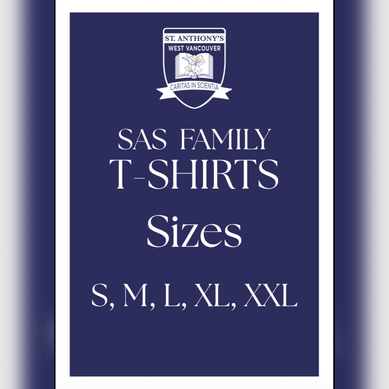 White text and a school logo are centered on a dark blue rectangular background, which is framed by a white border and a purple gradient backdrop.