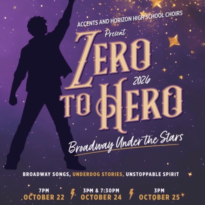 A dark silhouette of a person with an arm raised stands in the foreground against a purple starry night background featuring the text "Zero to Hero."