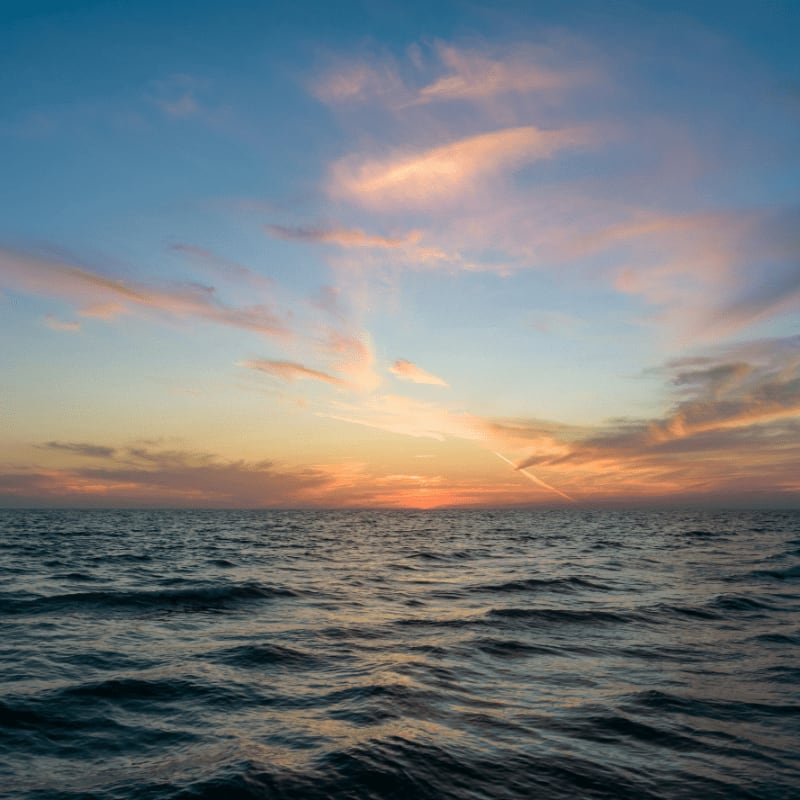 landscape photography of sea during golden hour