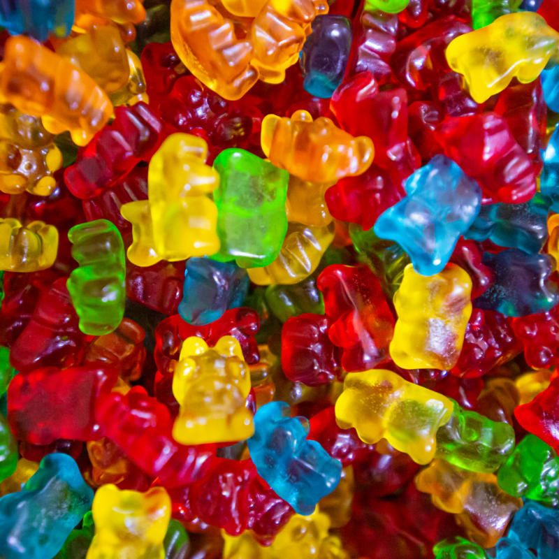 yellow green and red plastic beads