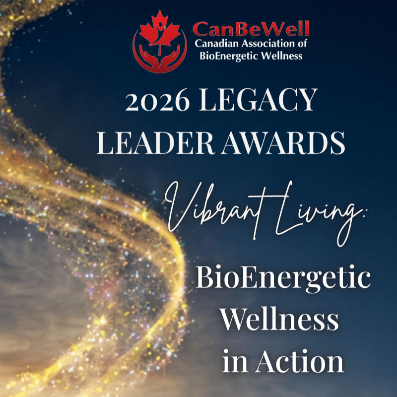 White and gold text promoting the 2026 Legacy Leader Awards is set against a dark blue background with a swirling trail of golden sparkles in the foreground.