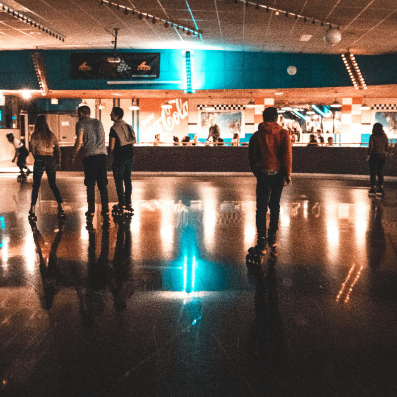 people walking inside a building