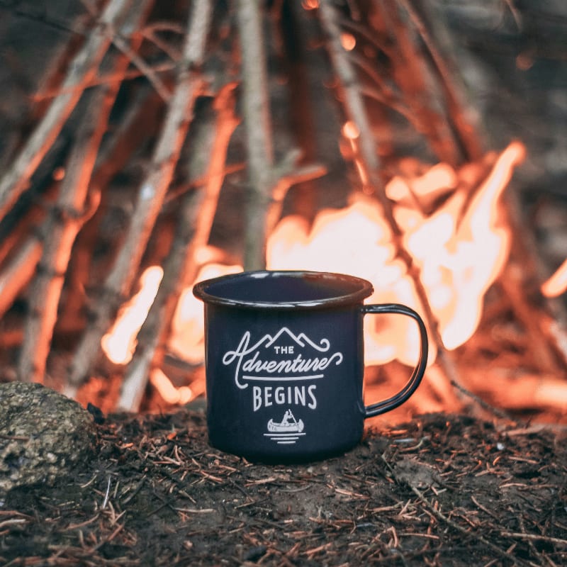 black mug