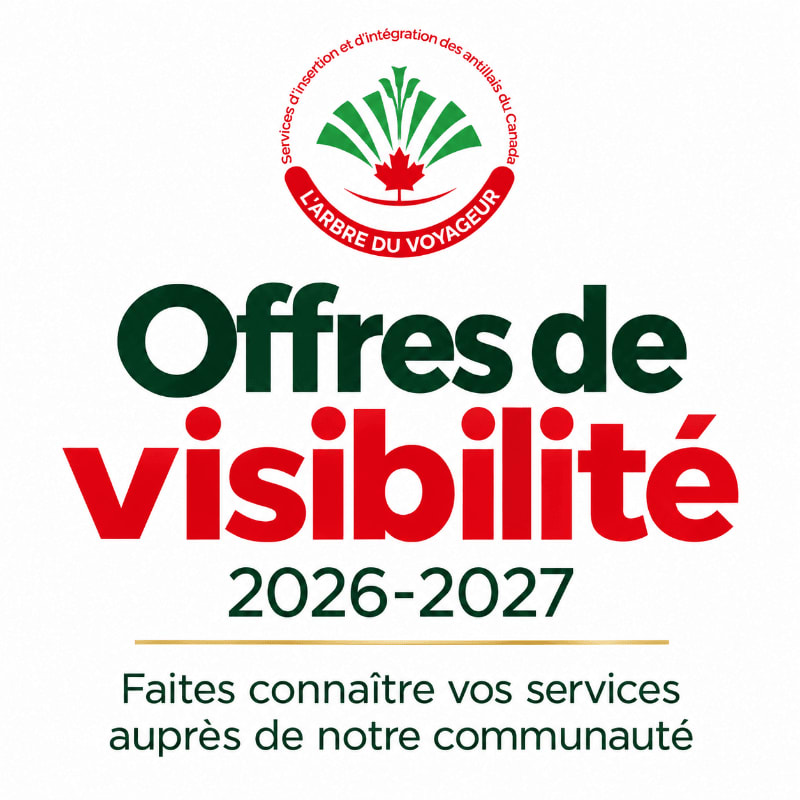 Bold green and red French text and a colorful logo are centered against a plain white background.