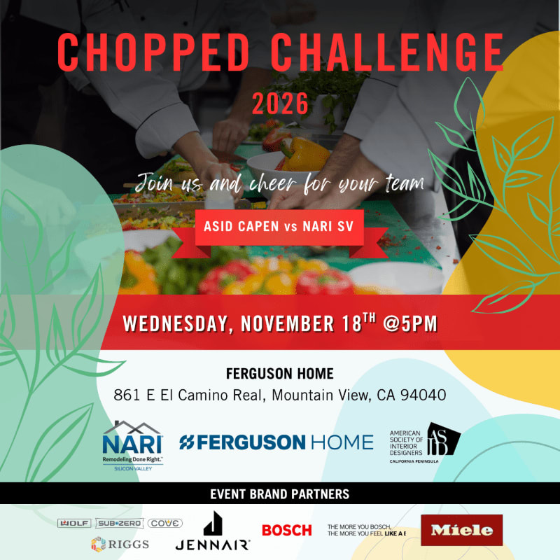 A promotional flyer for a "Chopped Challenge" event features bold red and white text in the foreground over a background image of chefs preparing food.