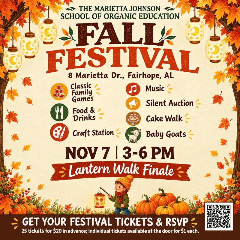 A Fall Festival flyer featuring event details and a child with a lantern in the foreground, framed by autumn leaves and hanging lanterns in the background.