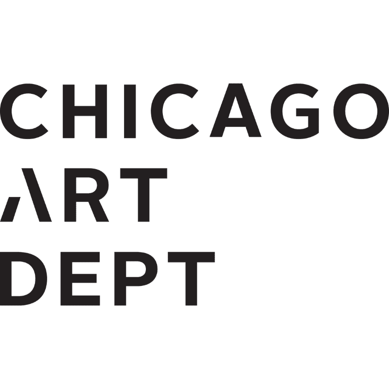 Black text reading "CHICAGO ART DEPT" is centered against a plain white background.