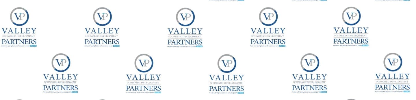 Multiple instances of the "Valley Partners" logo are repeated across a white background.