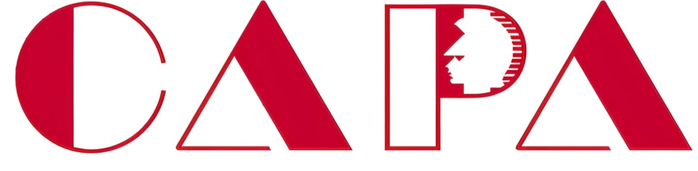 The foreground displays the word "CAPA" in stylized red letters against a white background.