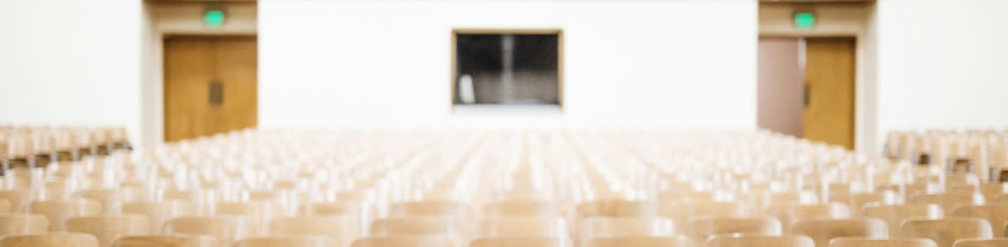 empty chairs in theater