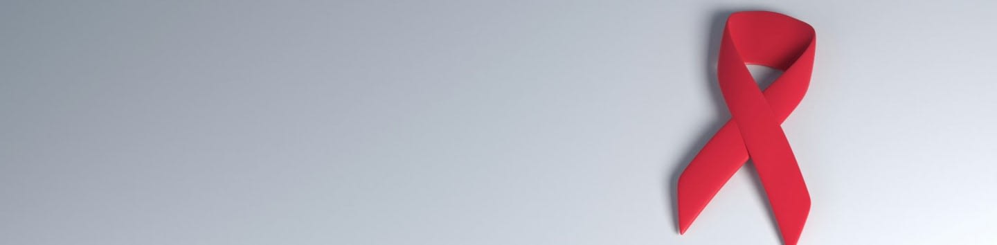 a red ribbon on a white background