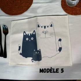 Napperon - Trio de chats item