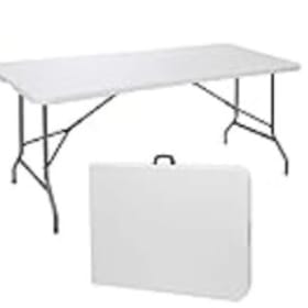 6FT Folding Picnic Table for Outdoor, Portable Fold-in-Half item
