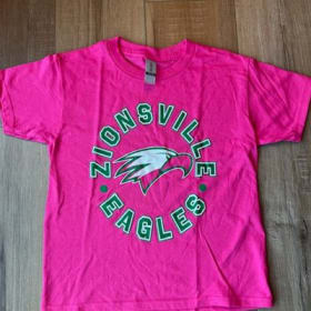 Pink Zionsville Eagles Gildan T-Shirt- YM item